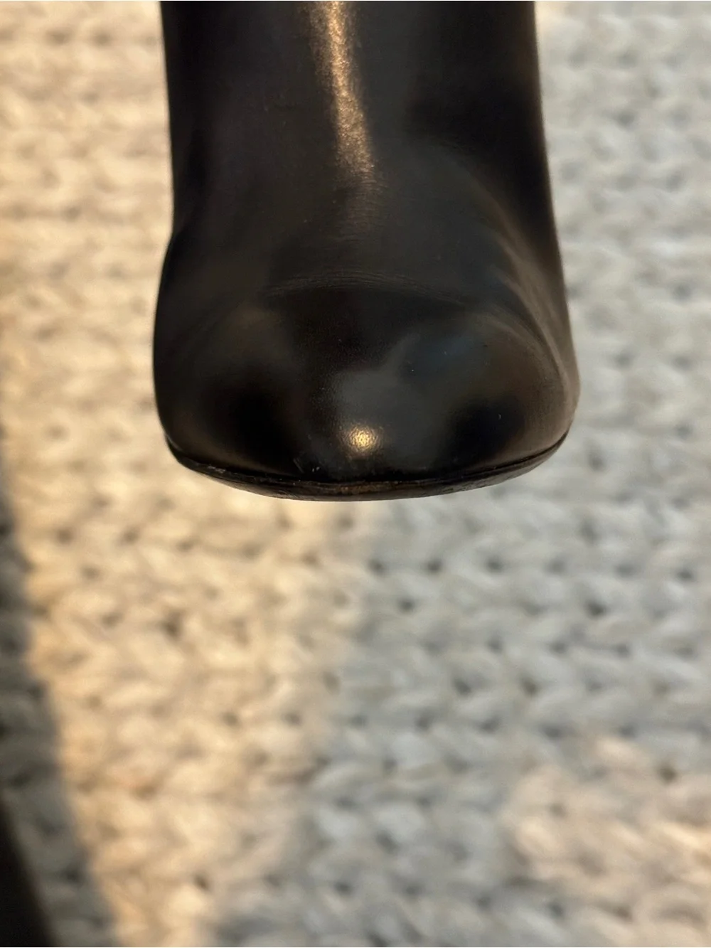 Jimmy Choo Black Leather Over-the-Knee Tamba Stiletto Boots - Size 38
